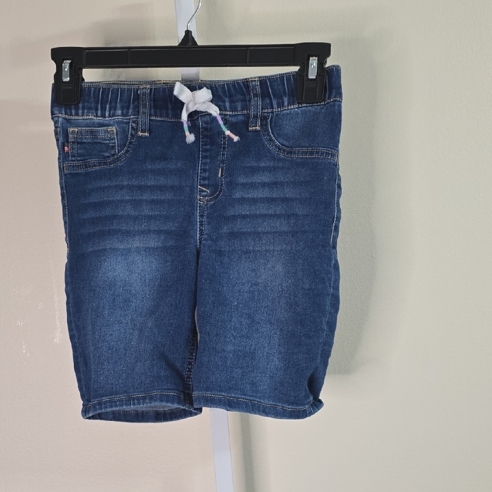 Vigoss Blue Denim Elastic Waist‎ Shorts Girls Sz L 12/14